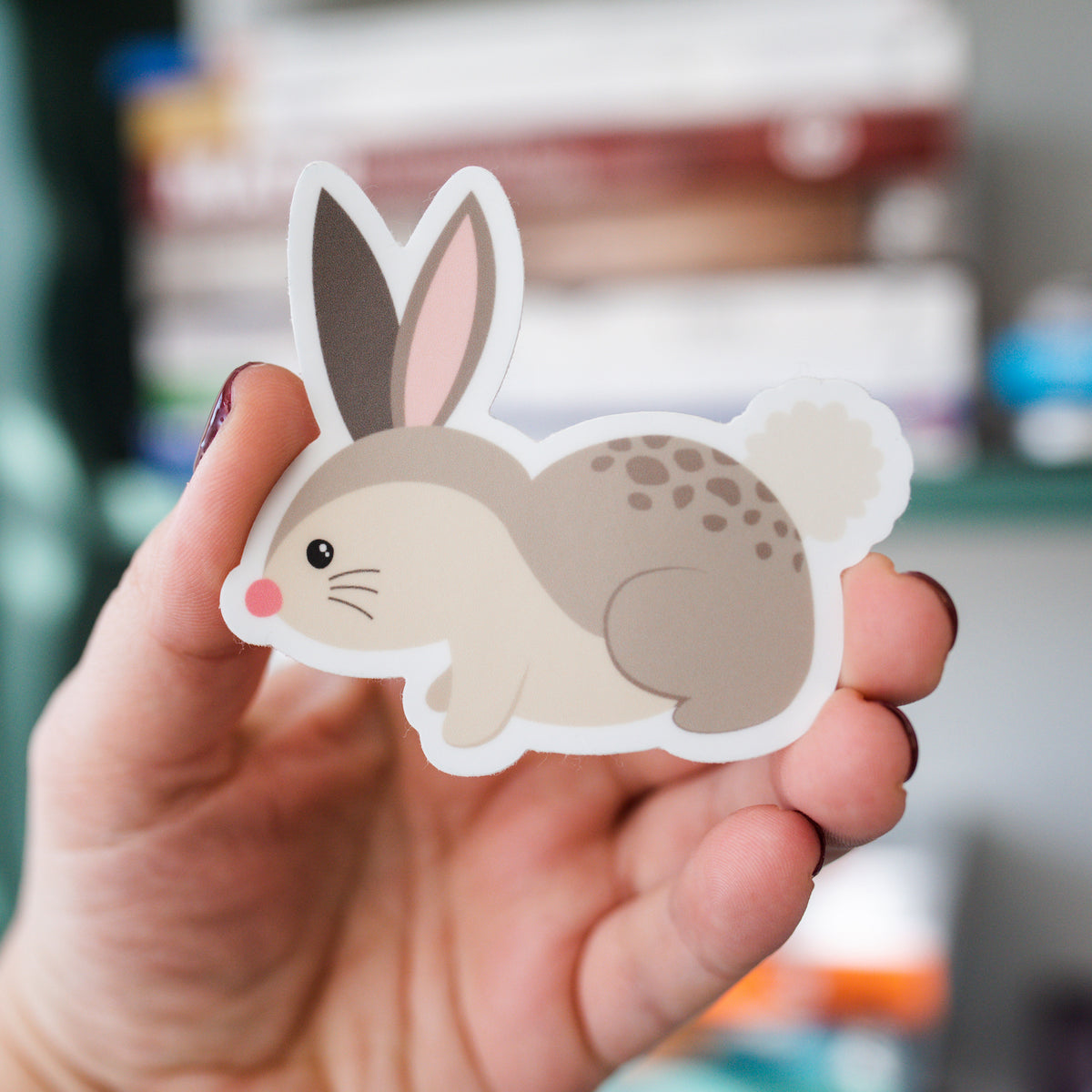 &quot;Cheerfulness&quot; Rabbit Sticker