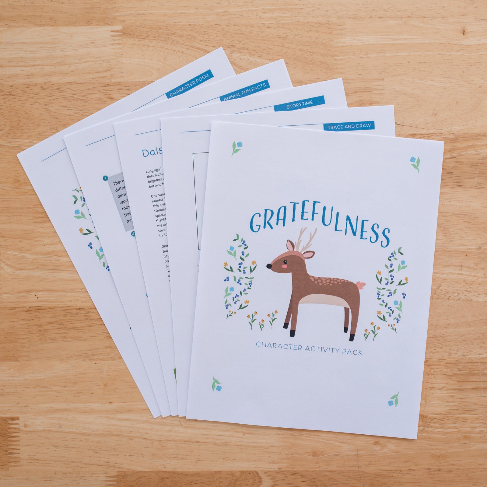 Beginner Character Activity Pack - Gratefulness (DOWNLOAD)