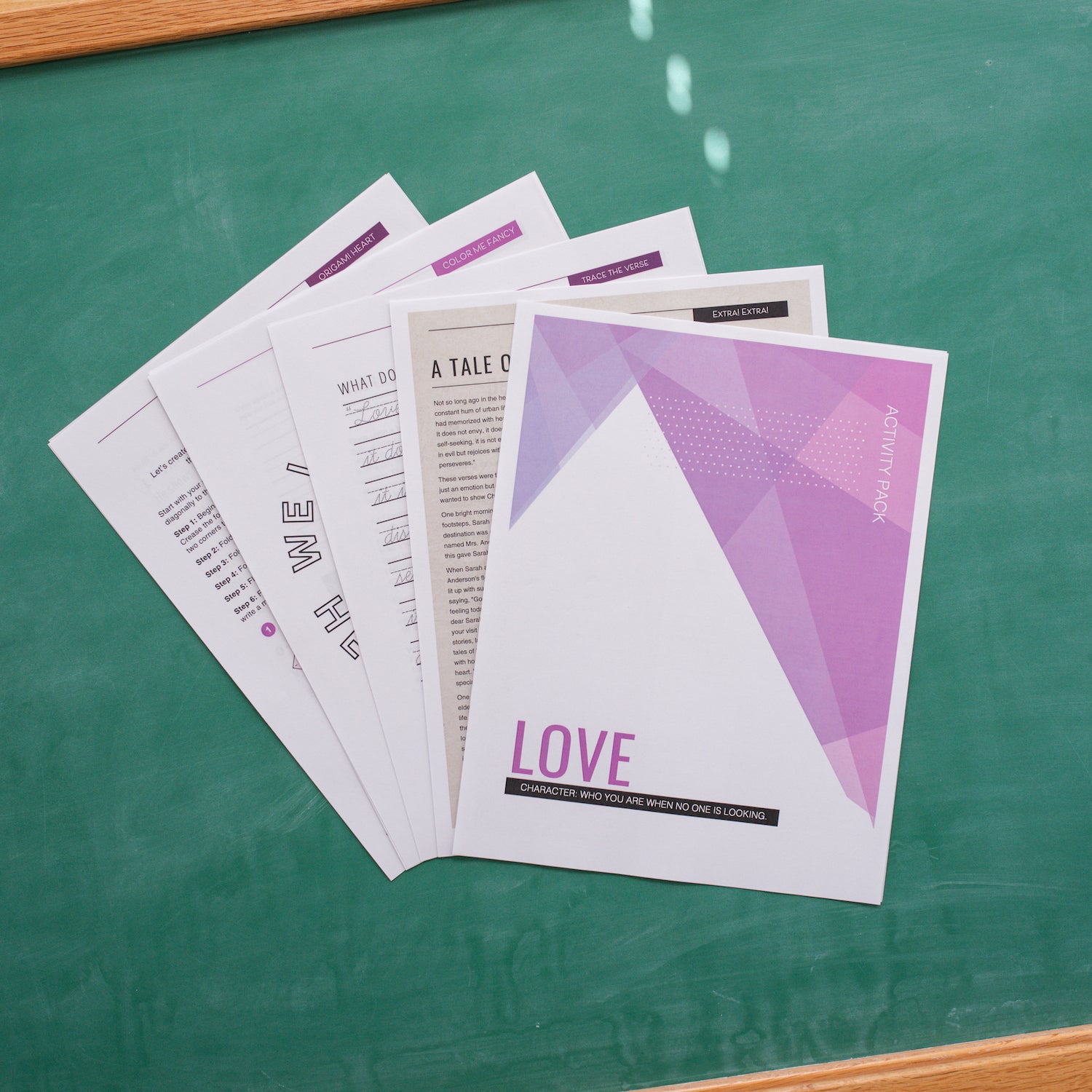 Youth Character Activity Pack - Love (DOWNLOAD)