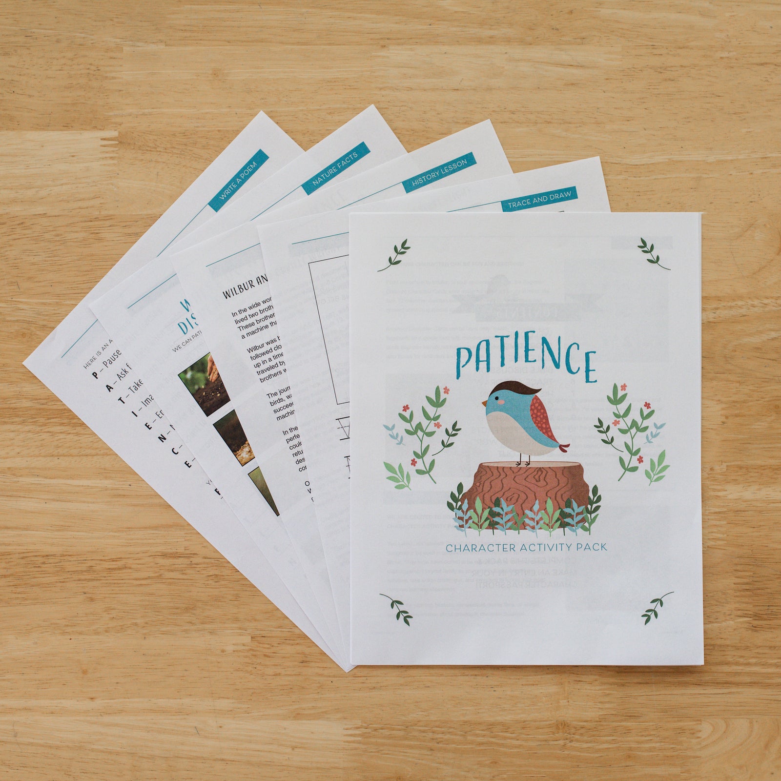 Beginner Character Activity Pack - Patience (DOWNLOAD)