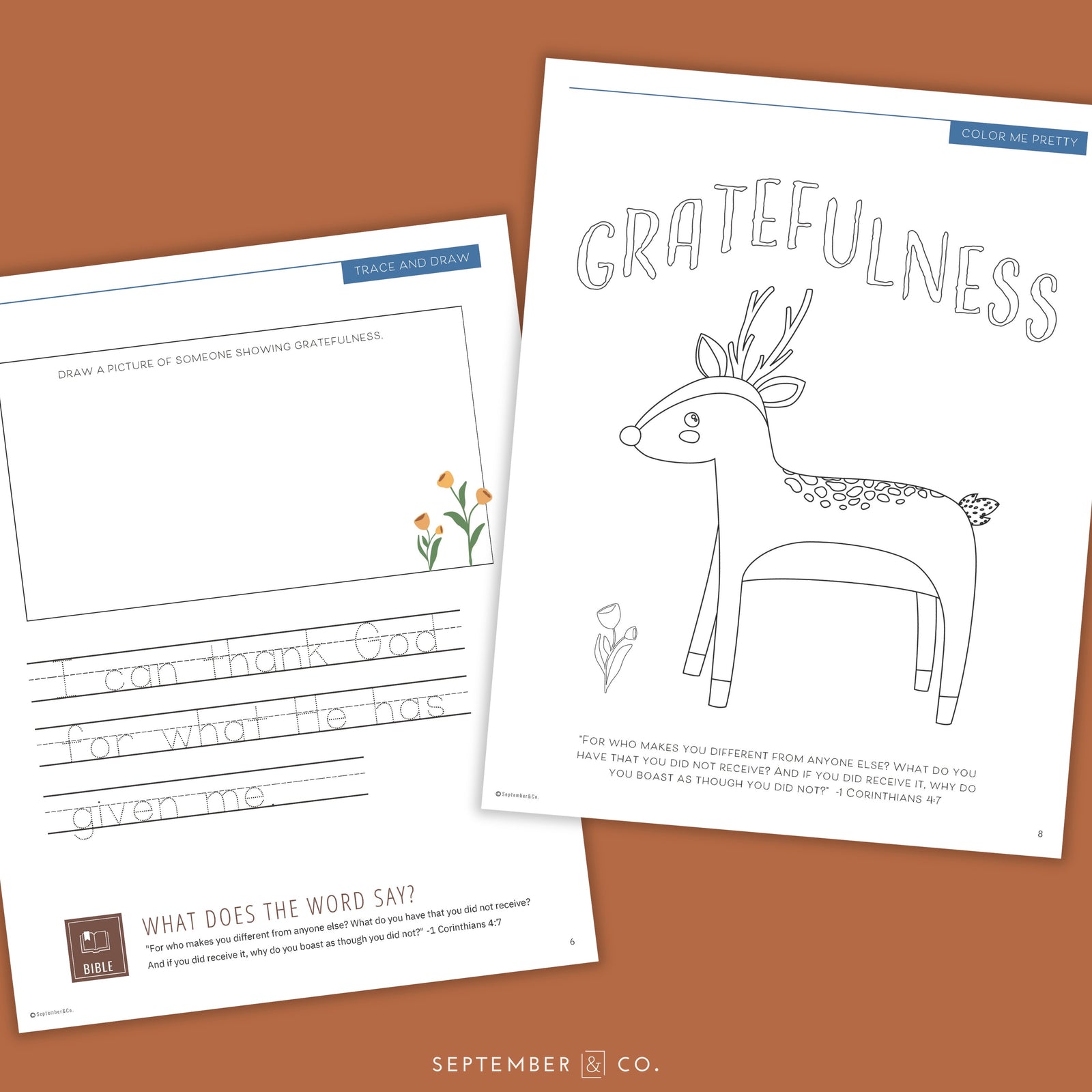 Gratefulness Worksheet Prints (DOWNLOAD)