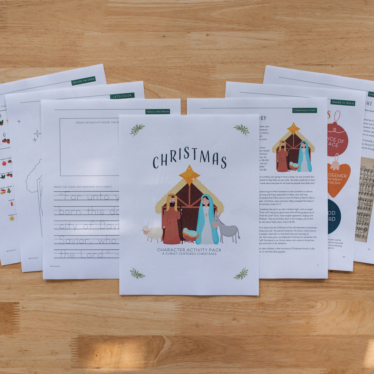 Christmas Character Activity Pack (DOWNLOAD)