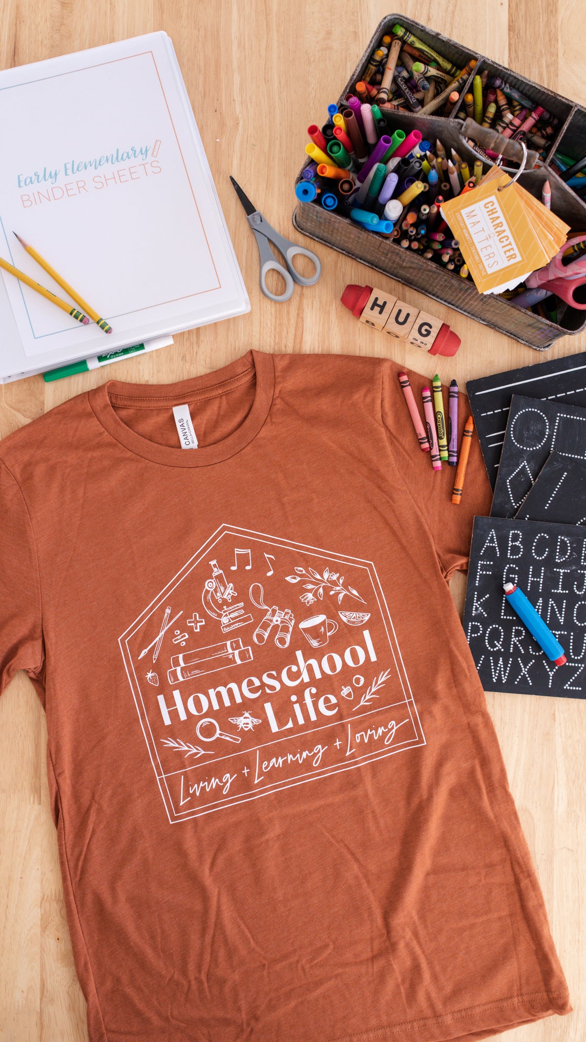 Homeschool Life Tee - Terracotta