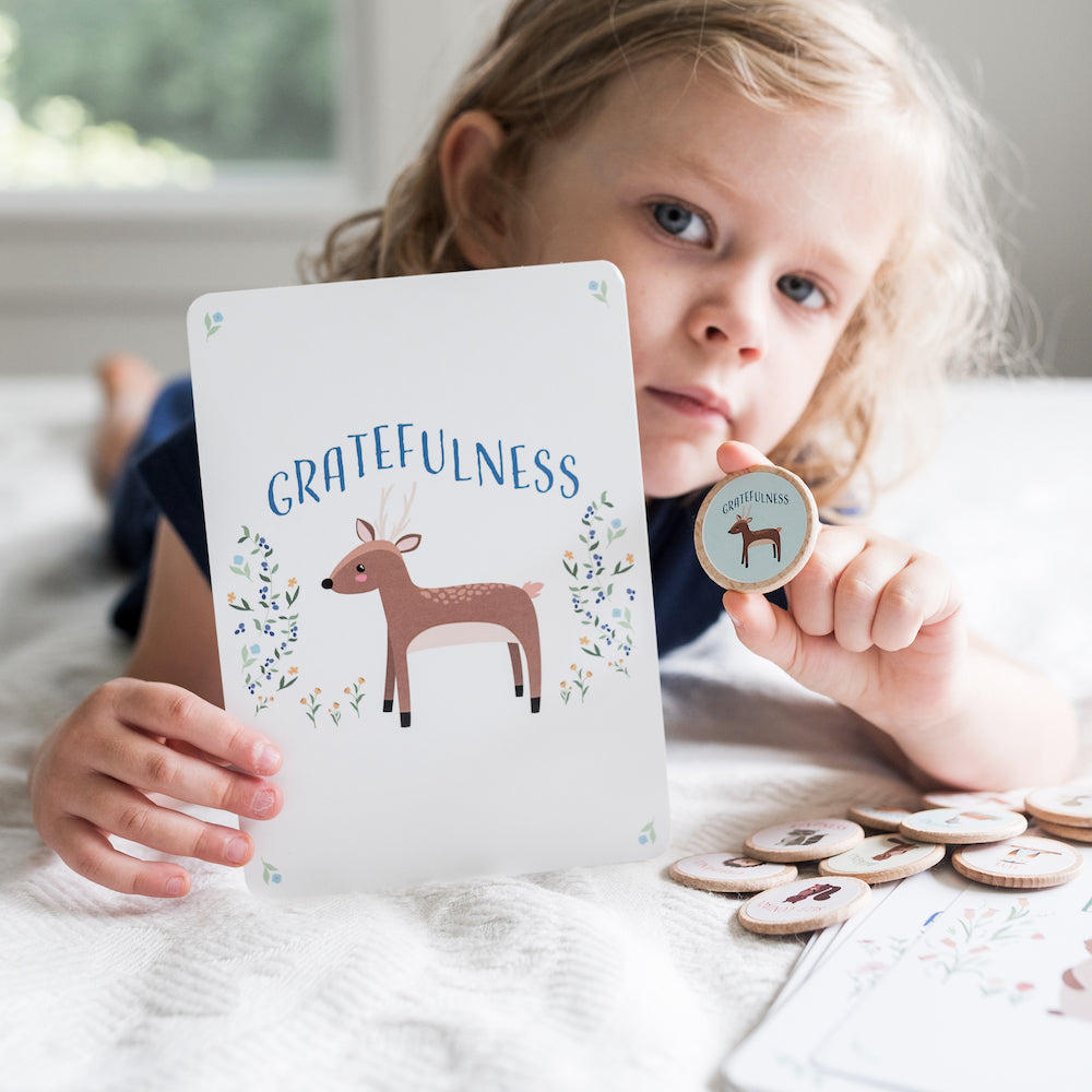 Gratefulness character education cards