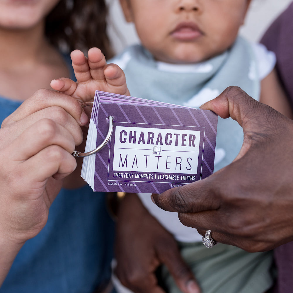 Character education flash cards