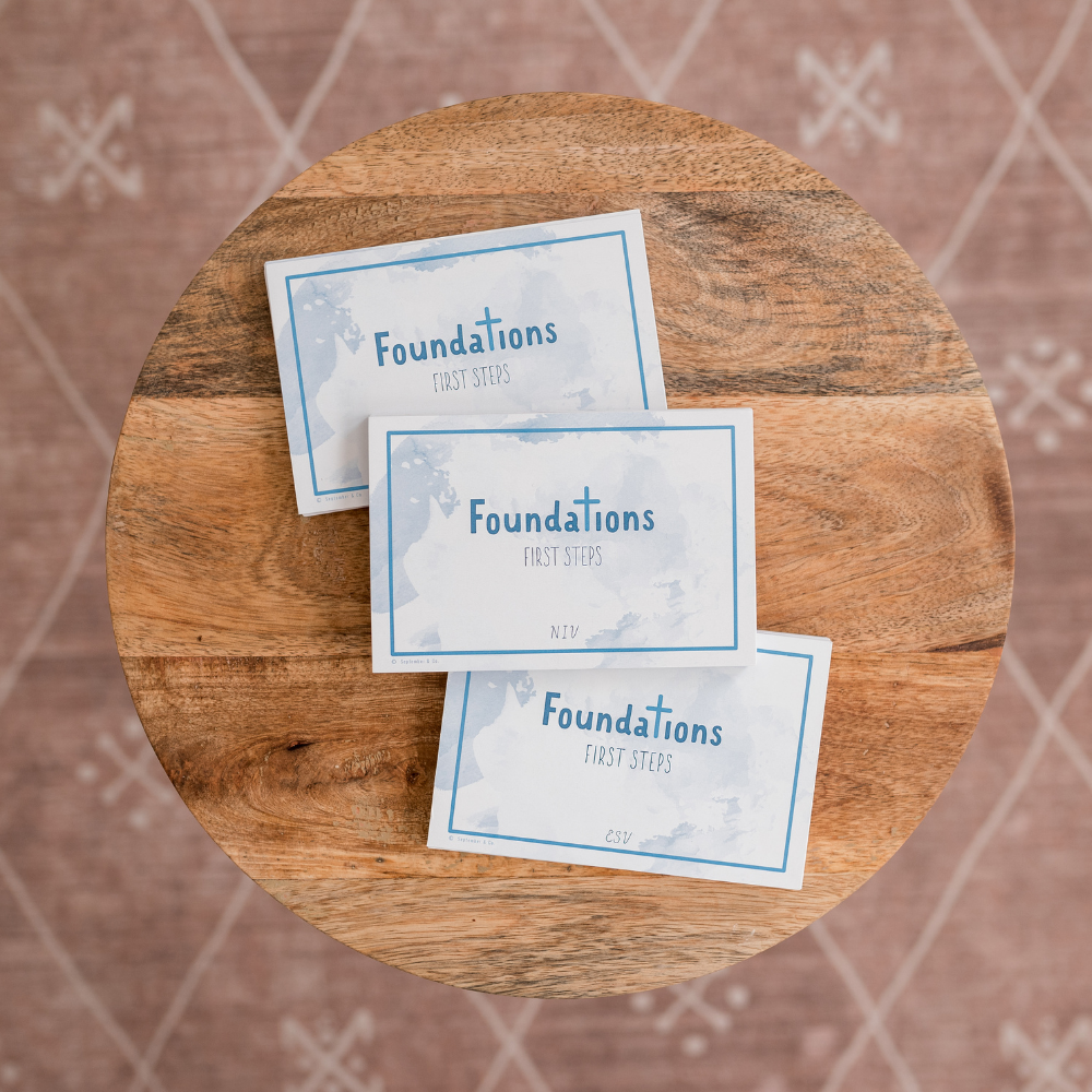 Foundations First Step Memory Verse Cards (DOWNLOAD)