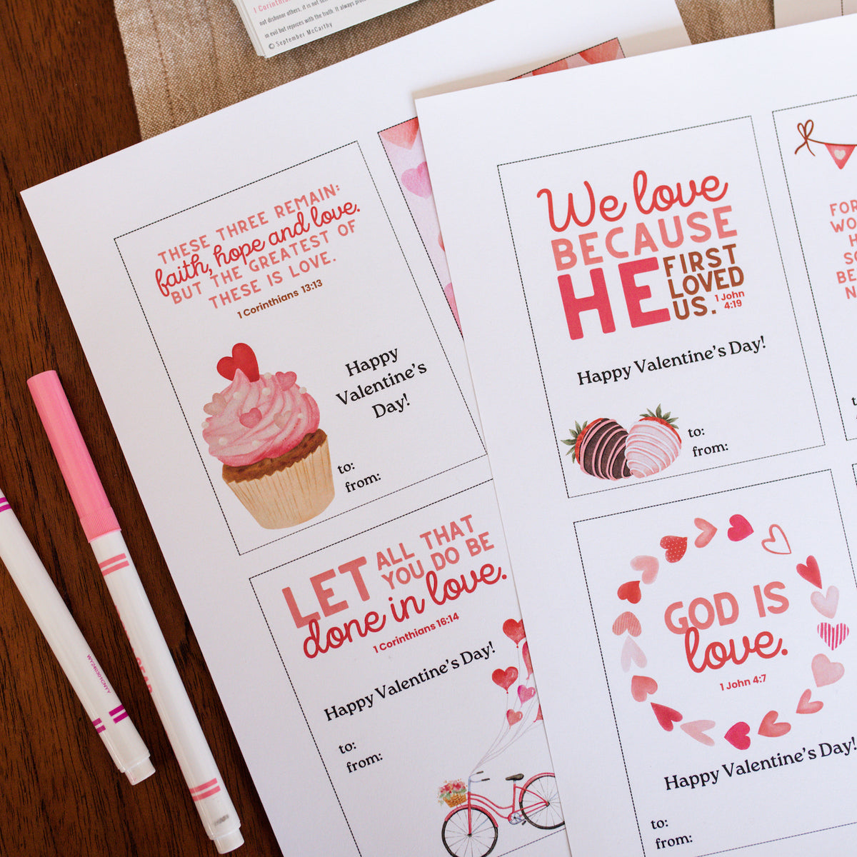 Scripture Valentine&#39;s Printable (DOWNLOAD)