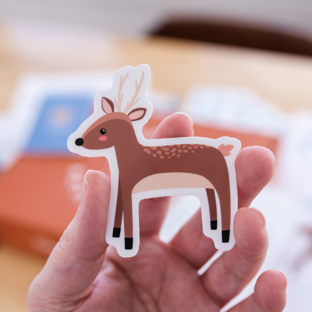 “Gratefulness” Deer Sticker