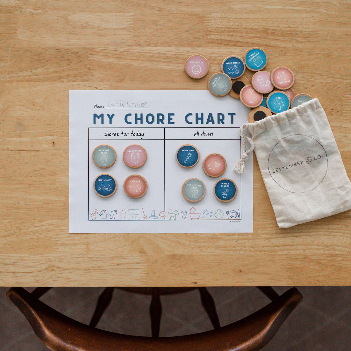 Chore Chart Print (DOWNLOAD)