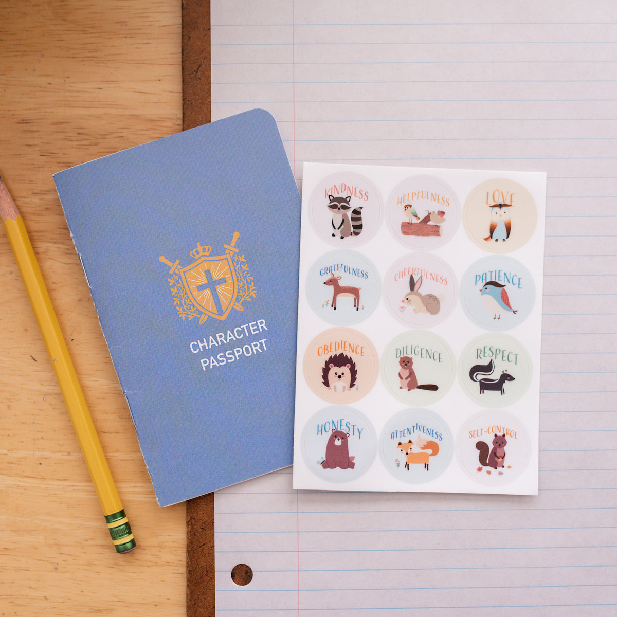 Character Passport and Sticker Set