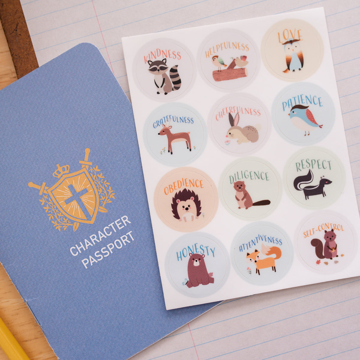 Character Passport and Sticker Set