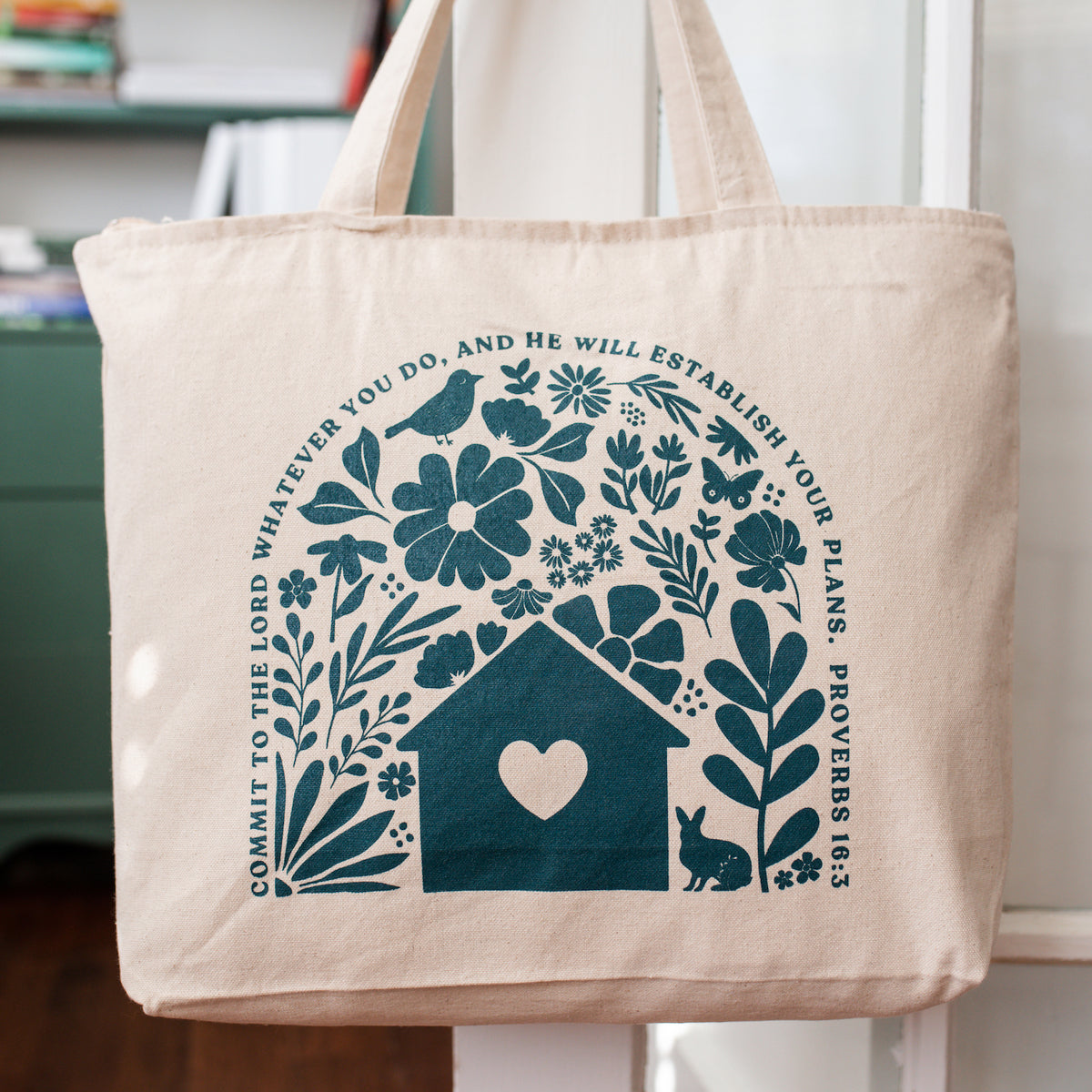 Proverbs 16:3 Tote Bag