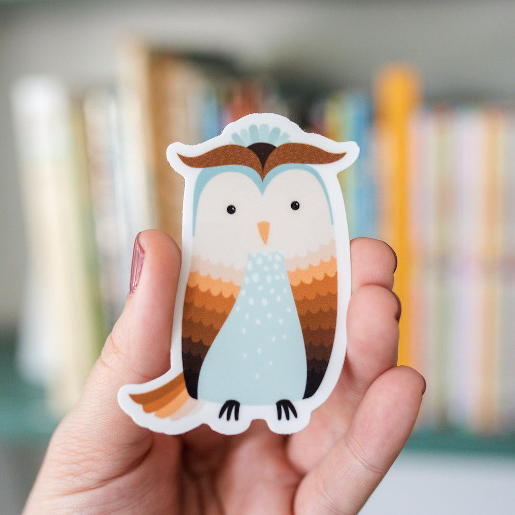 &quot;Love&quot; Owl Sticker