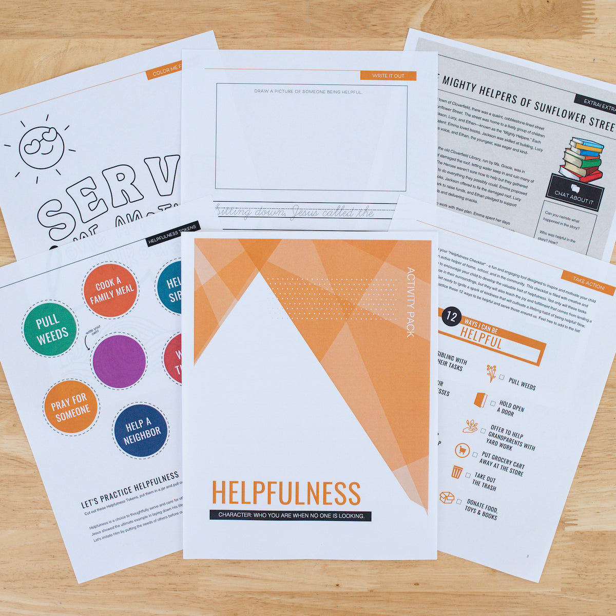 Youth Character Activity Pack - Helpfulness (DOWNLOAD)