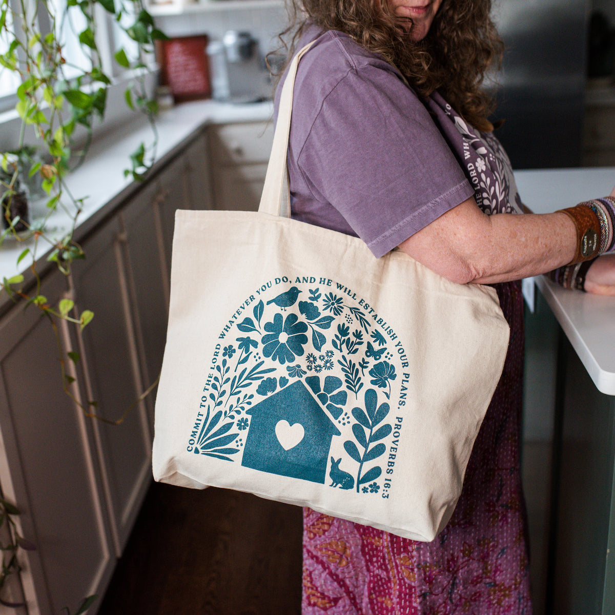 Proverbs 16:3 Tote Bag