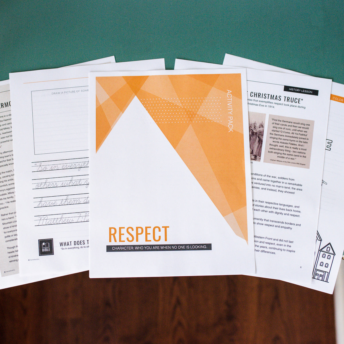 Youth Character Activity Pack - Respect (DOWNLOAD)
