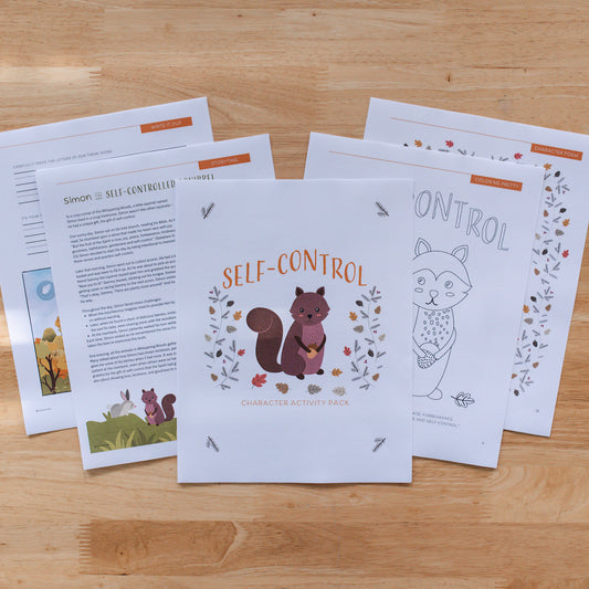 Beginner Character Activity Pack - Self Control (DOWNLOAD)
