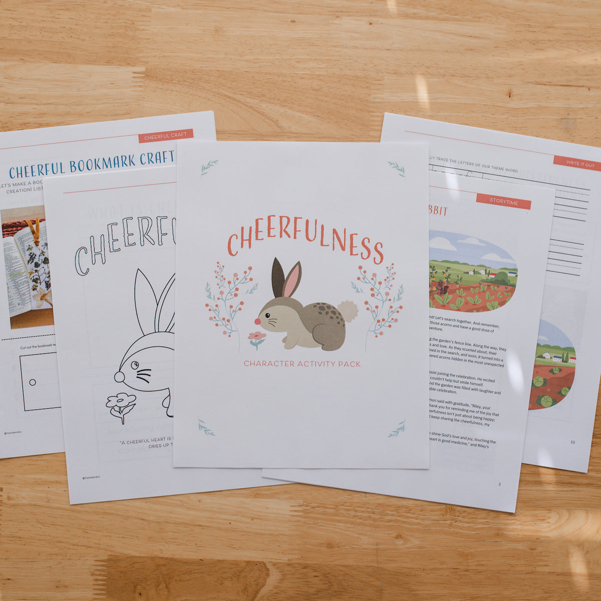 Beginner Character Activity Pack - Cheerfulness (DOWNLOAD)