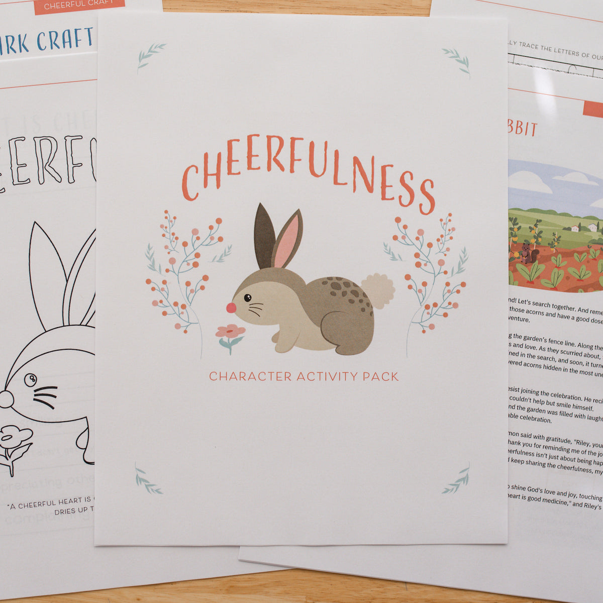 Beginner Character Activity Pack - Cheerfulness (DOWNLOAD)
