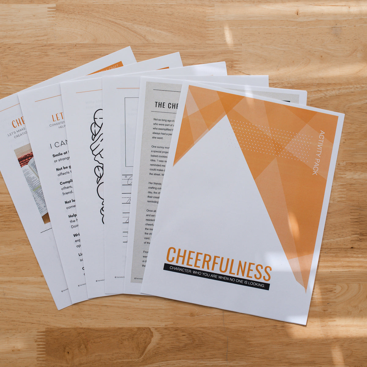 Youth Character Activity Pack - Cheerfulness (DOWNLOAD)