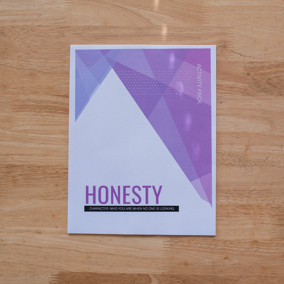 Youth Character Activity Pack - Honesty (DOWNLOAD)