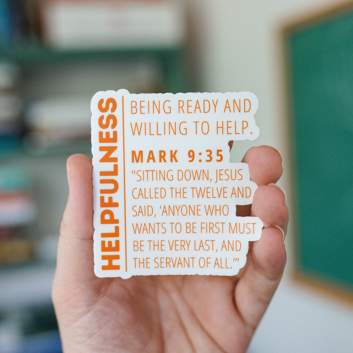 &quot;Helpfulness&quot; Character Sticker