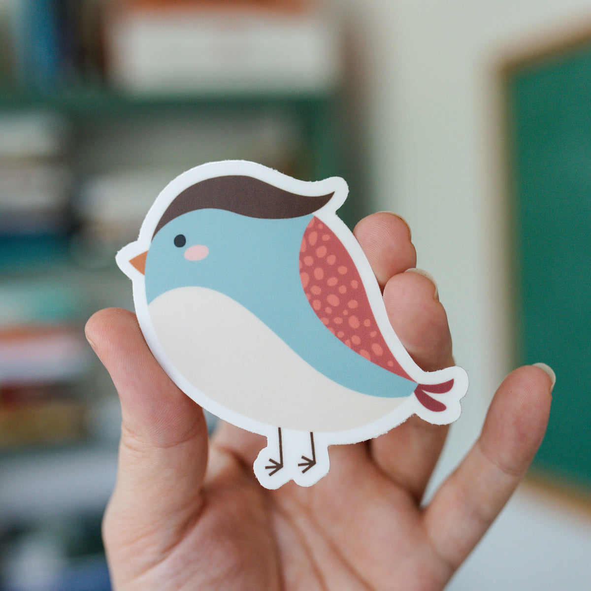 &quot;Patience&quot; Bird Sticker