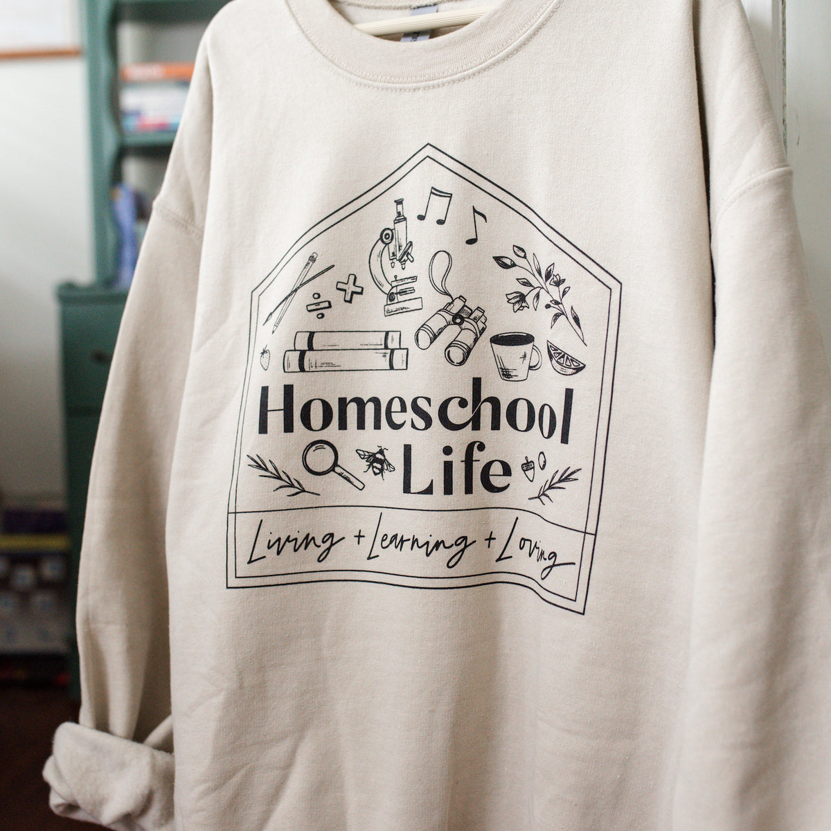 Homeschool Life Crewneck Sweatshirt - Oatmeal