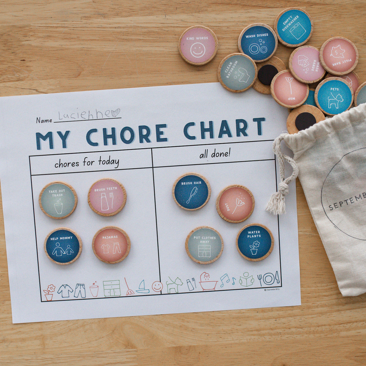 Chore Chart Print (DOWNLOAD)