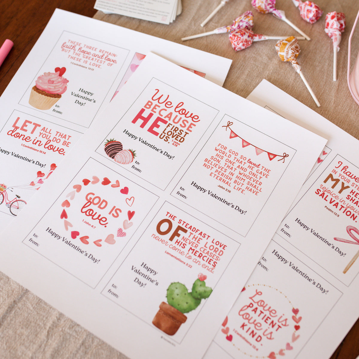 Scripture Valentine&#39;s Printable (DOWNLOAD)