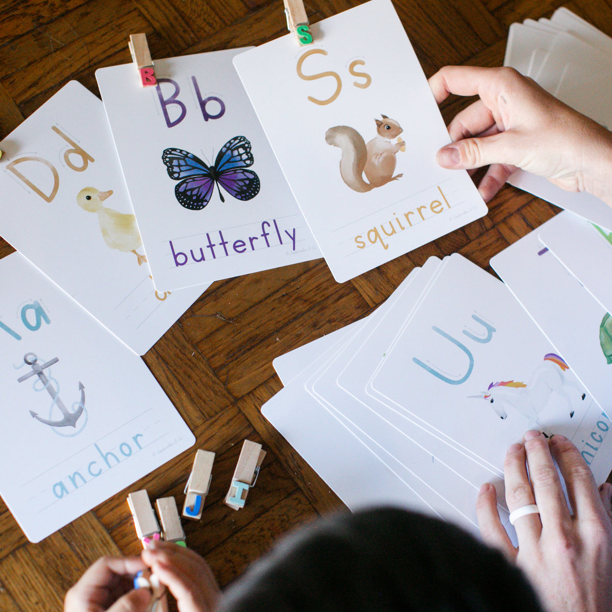 Watercolor Alphabet Cards