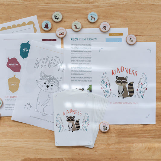 Beginner Character Activity Pack - Kindness (DOWNLOAD)