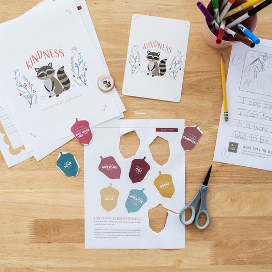 Beginner Character Activity Pack - Kindness (DOWNLOAD)