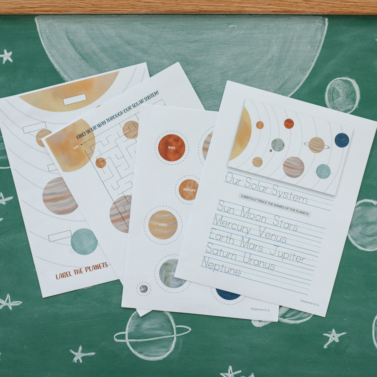 Planets Solar System Activity Solar System Activity Sheets (DOWNLOAD) - September & Co. Shop